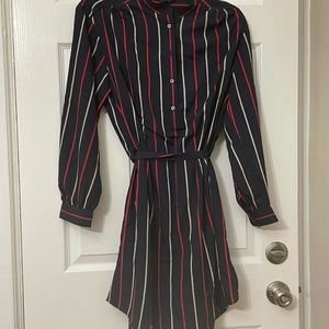Striped shirt dress